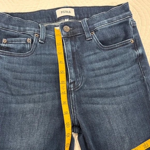 Pistola Colleen Classic Blue Split Hem Jeans - Picture 5 of 10